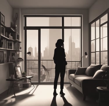 Silhouette-style image