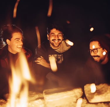 Photo by Matheus Bertelli: https://www.pexels.com/photo/people-by-bonfire-12446434/