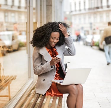 Photo by Andrea Piacquadio: https://www.pexels.com/photo/woman-in-gray-coat-sitting-on-wooden-bench-