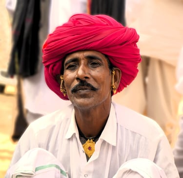 Photo by SHARVAN KUMAR: https://www.pexels.com/photo/man-with-mustache-in-pink-turban-20865042/