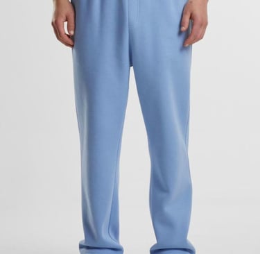 Pantalon de survêtement rose clair pour homme, coupe droite, tissu doux et confortable, idéal 