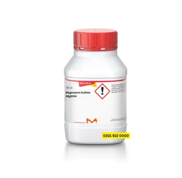 Magnesium sulfate heptahydrate, Sigma-Aldrich salt, Alkemist Pakistan.