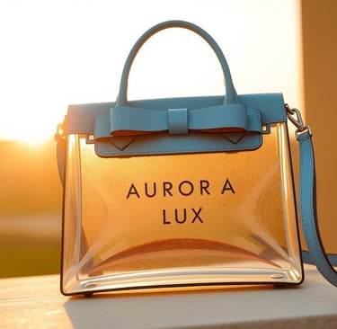 tas wanita desain transparan 