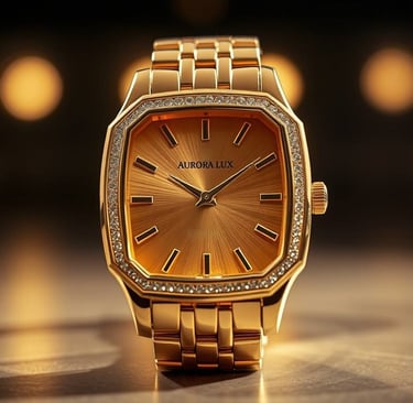 Jam Tangan dengan Emas 24K
