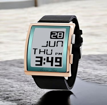 Jam Tangan dengan Layar E-Ink