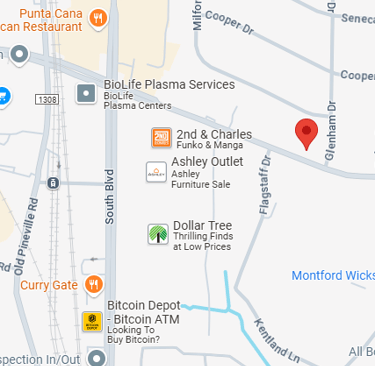 Map of area showing how close transit and shopping is