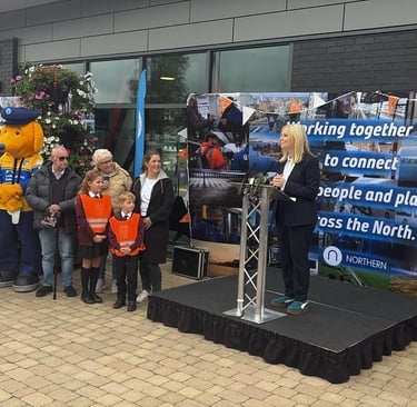 West Yorkshire Mayor Tracy Brabin on Castleford Platform - Rob Burrow event September 2025.