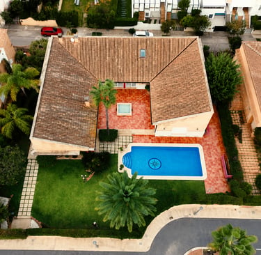 Villa de lujo dron