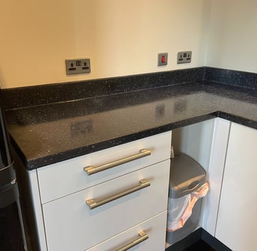 Spray Granite Kitchen worktop refurb