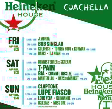 a poster for a coachella house