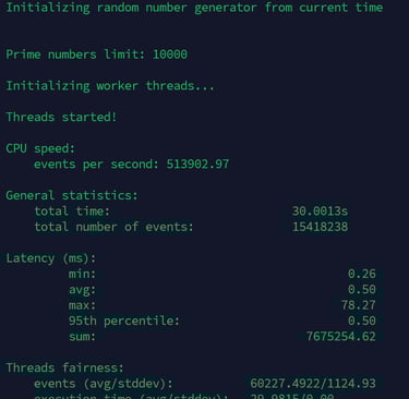 amd epyc 9754 256 threads sysbench