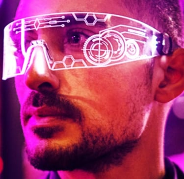 AI virtual reality glasses