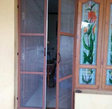 open type Removable SS Mesh Door for Balcony