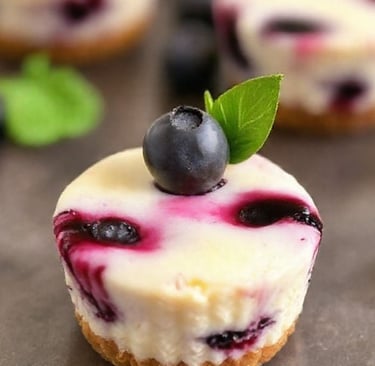 Keto Blueberry Cheesecake Bites Dessert