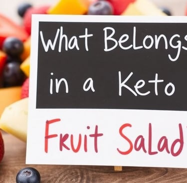 Keto Fruit Salad Question Sign