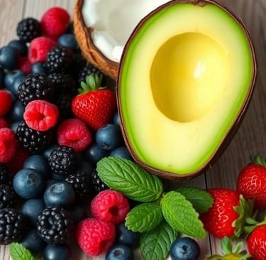 Low sugar content fruit on a table