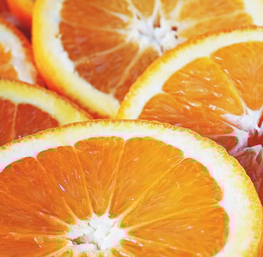 Sliced Juicy Oranges