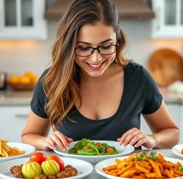 Woman Enjoying New Recipes