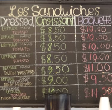 liste des sandwiches big