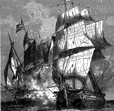 l' invention du sextant, utile pour rejoindre la Nouvelle-Orléans