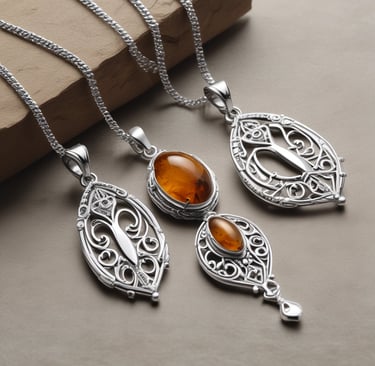 a couple of rings sitting on top of a table