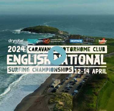 Caravan and Motorhome Club Sponsors 2025 English National Surfing Championships