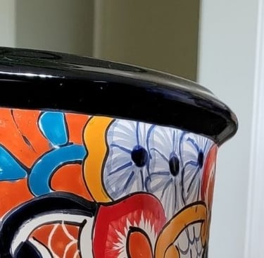 Colorful plant pot