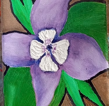 Aquilegia (painting) Kylee Nicole Smith