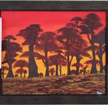 African Sunset (painting) Kylee Nicole Smith
