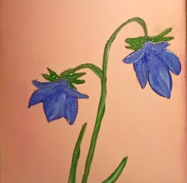 Blue Beauties (painting) Kylee Nicole Smith