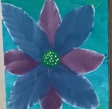 Feather Flower (painting) Kylee Nicole Smith