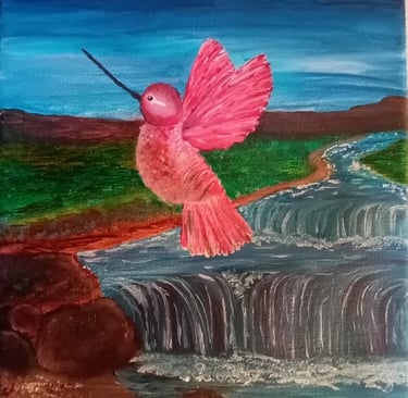 Night Flyer (painting) Kylee Nicole Smith