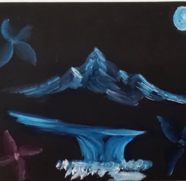 Testing Light and Dark (painting) Kylee Nicole Smith