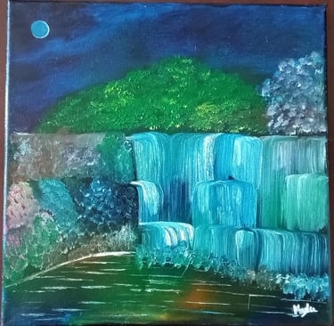The Experiment of Night (painting) Kylee Nicole Smith