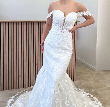 robe de mariée sirène en dentelle 