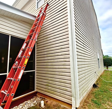 House soft wash Albemarle, NC Before