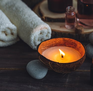 Candles massage
