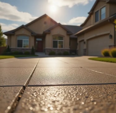 a house with a driveway in Eagle Mountain