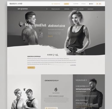 A responsive web design for mobile devices.