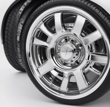 A stunning lowrider truck showcasing bold metallic paint and chrome accents.