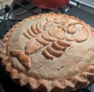 Christmas Eve tradition. Lobster Pie dinner ever December 24th. This was a January encore in 2025.
