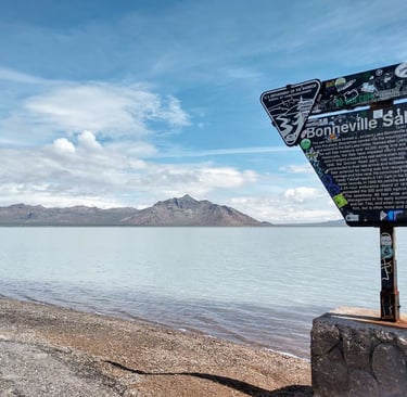 Bonneville Salt Flats under a couple of inches of water. May 2019