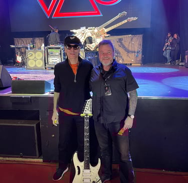That time I met Steve Vai in Chicago in 2022 after watching him melt faces for ~75 minutes