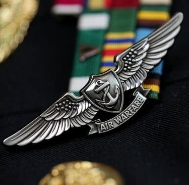a wing pin badge