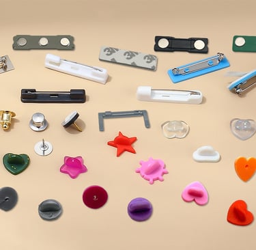 many types of pin backings