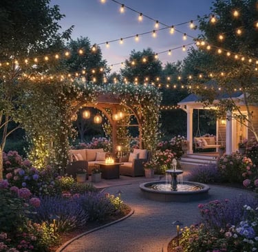 Garden lights installer in Bedworth installed garden lights 