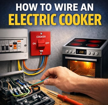 how to wire an electric cooker in the UK