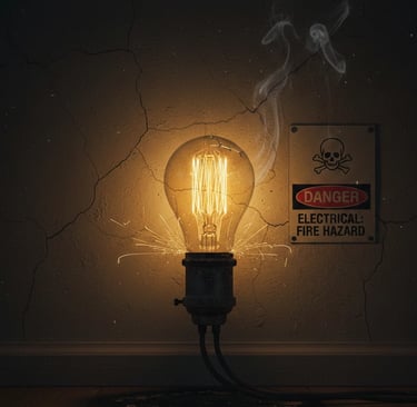 Is a flickering light bulb dangerous