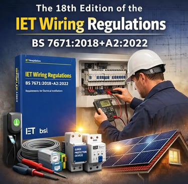 The 18th Edition of IET Wiring Regulations: BS 7671:2018+A2:2022