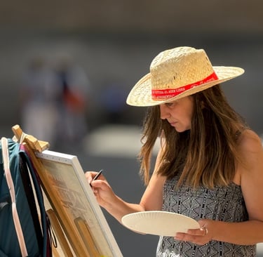 Cuadro al óleo con espátula – pintura artesanal